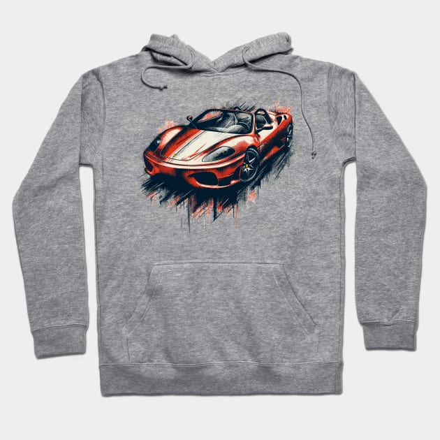 Ferrari 360 spider Hoodie by Vehicles-Art